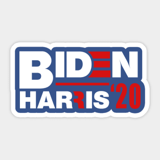 Biden Harris 2020 logo on blue Sticker